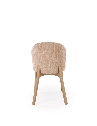 BASSO krzesło jasny orzech / tap: CREMONA 14 (beżowy)