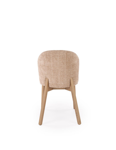 BASSO krzesło jasny orzech / tap: CREMONA 14 (beżowy)