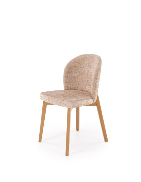 BASSO krzesło dąb naturalny / tap: CREMONA 14 (beżowy)