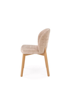 BASSO krzesło dąb naturalny / tap: CREMONA 14 (beżowy) 2