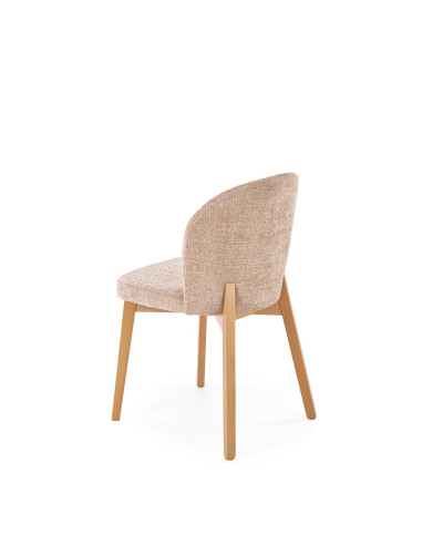 BASSO krzesło dąb naturalny / tap: CREMONA 14 (beżowy)