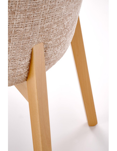 BASSO krzesło dąb naturalny / tap: CREMONA 14 (beżowy)