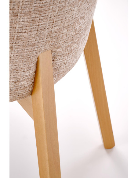 BASSO krzesło dąb naturalny / tap: CREMONA 14 (beżowy)