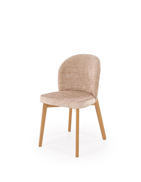 BASSO krzesło dąb naturalny / tap: CREMONA 14 (beżowy)