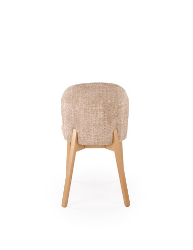 BASSO krzesło dąb naturalny / tap: CREMONA 14 (beżowy)