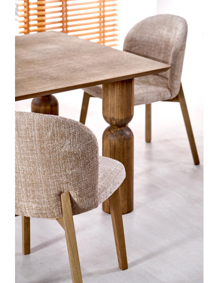 BASSO krzesło dąb naturalny / tap: CREMONA 14 (beżowy)