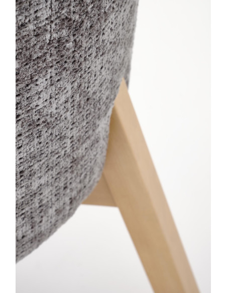 BASSO krzesło dąb naturalny / tap: CREMONA 96 (popiel)