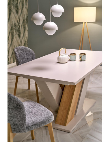 BASSO krzesło dąb naturalny / tap: CREMONA 96 (popiel)