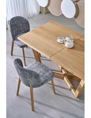 BASSO krzesło dąb naturalny / tap: CREMONA 96 (popiel)