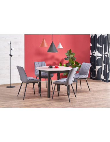 RINGO stół kolor blat kaszmir, nogi - czarny (102-142x102x76 cm) (2p 1szt)