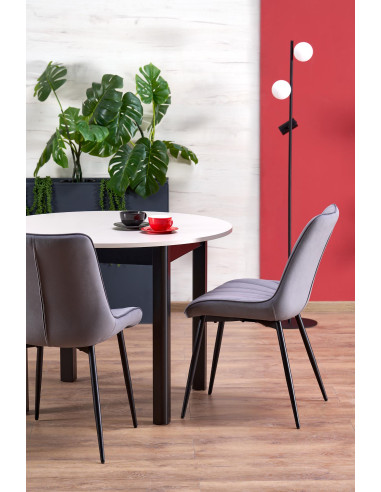 RINGO stół kolor blat kaszmir, nogi - czarny (102-142x102x76 cm) (2p 1szt)