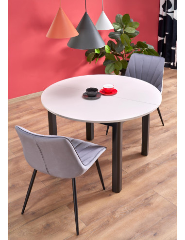 RINGO stół kolor blat kaszmir, nogi - czarny (102-142x102x76 cm) (2p 1szt)