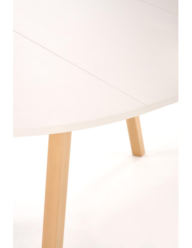 RUBEN stół kolor blat - kaszmir, nogi - naturalny (102-142x102x75 cm) (2p 1szt)