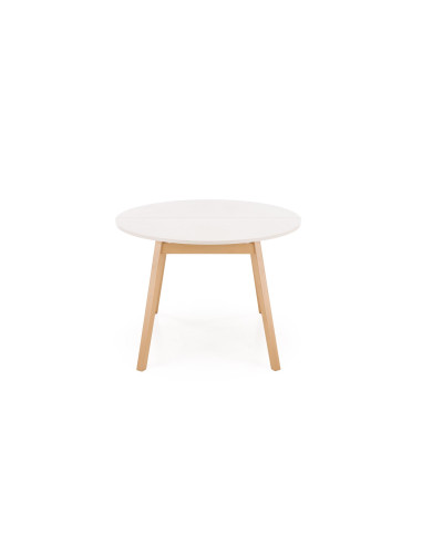 RUBEN stół kolor blat - kaszmir, nogi - naturalny (102-142x102x75 cm) (2p 1szt)