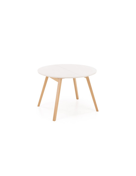 RUBEN stół kolor blat - kaszmir, nogi - naturalny (102-142x102x75 cm) (2p 1szt)