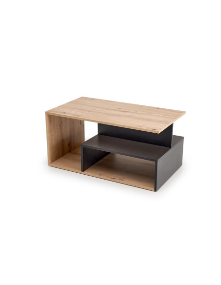 IVA ława, dąb artisan / czarny