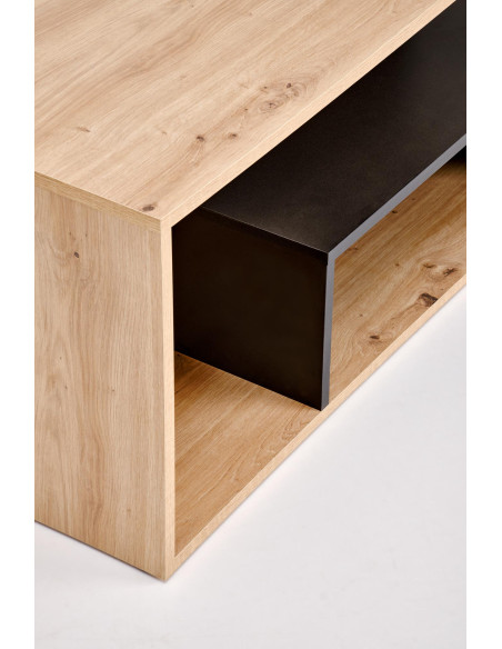 IVA ława, dąb artisan / czarny