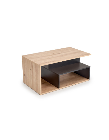 IVA ława, dąb artisan / czarny