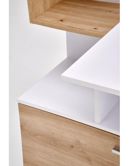 MISO biurko, biały / dąb artisan