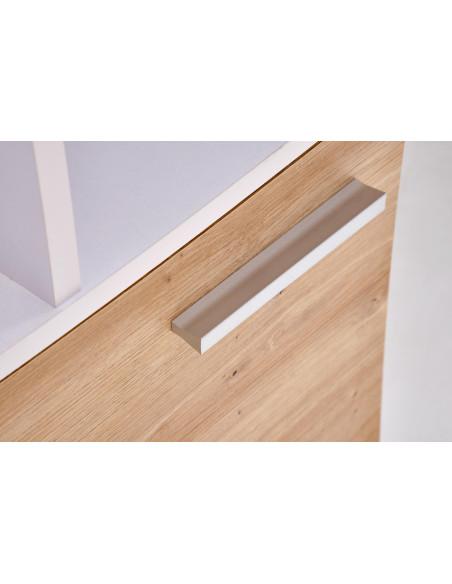 MISO biurko, biały / dąb artisan