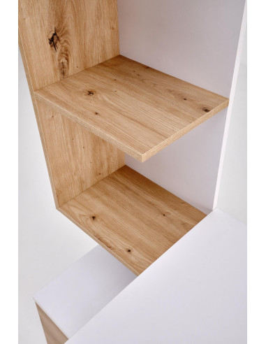 MISO biurko, biały / dąb artisan