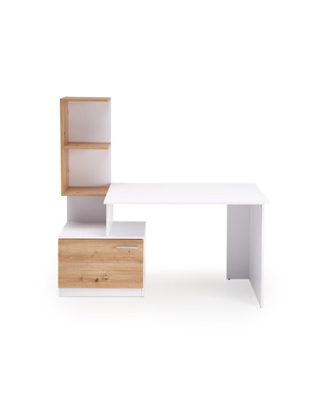 MISO biurko, biały / dąb artisan