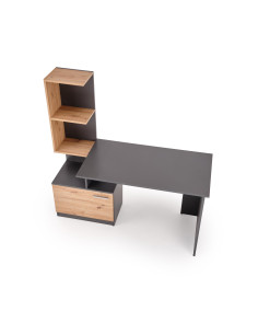 MISO biurko, grafitowy / dąb artisan 2