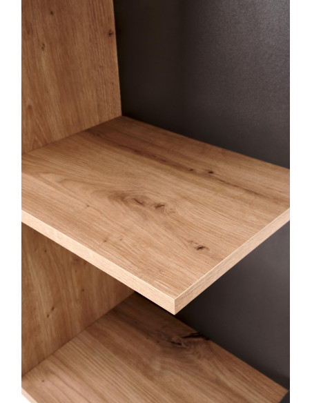 MISO biurko, grafitowy / dąb artisan