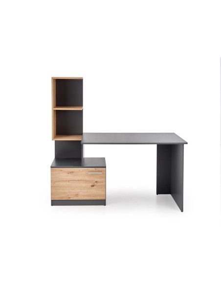 MISO biurko, grafitowy / dąb artisan