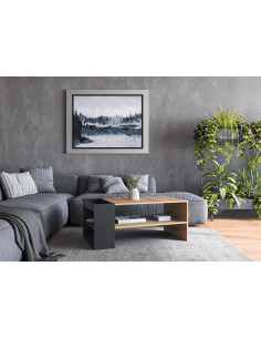 MURCIA ława, dąb artisan / czarny