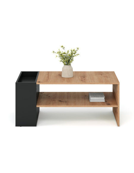 MURCIA ława, dąb artisan / czarny