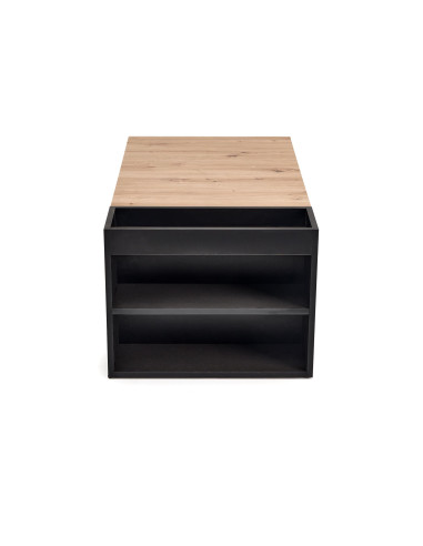 MURCIA ława, dąb artisan / czarny