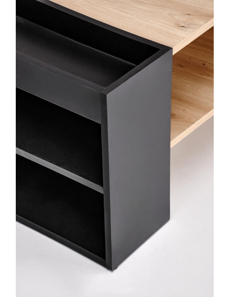 MURCIA ława, dąb artisan / czarny