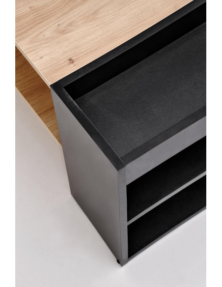 MURCIA ława, dąb artisan / czarny