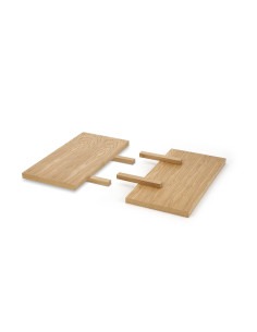 MASSIVE 2 przedłużki 45x90 cm komplet dąb naturalny (1p 1kpl)