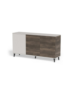 RANDOM 2 KM-1 komoda kaszmir / orzech / czarny (2p 1szt)