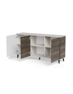 RANDOM 2 KM-1 komoda kaszmir / orzech / czarny (2p 1szt) 2