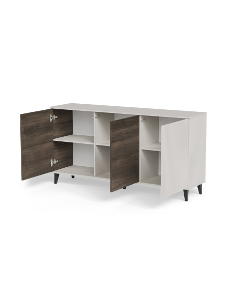 RANDOM 2 KM-1 komoda kaszmir / orzech / czarny (2p 1szt)