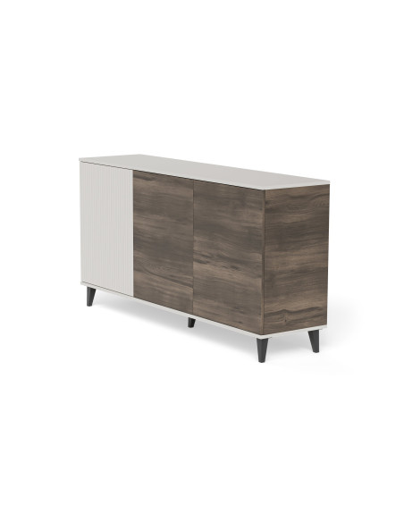 RANDOM 2 KM-1 komoda kaszmir / orzech / czarny (2p 1szt)