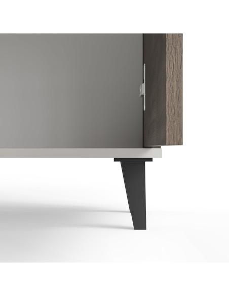 RANDOM 2 KM-1 komoda kaszmir / orzech / czarny (2p 1szt)