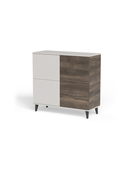 RANDOM 2 KM-2 komoda kaszmir / orzech / czarny (2p 1szt)