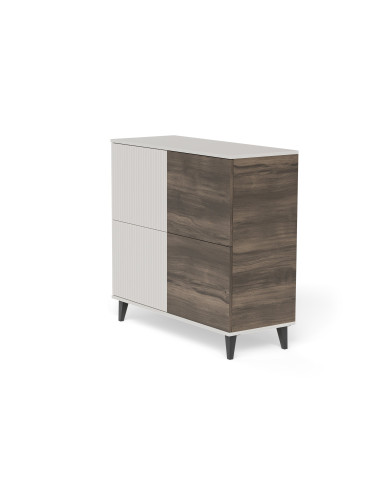 RANDOM 2 KM-2 komoda kaszmir / orzech / czarny (2p 1szt)