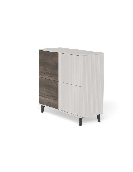 RANDOM 2 KM-2 komoda kaszmir / orzech / czarny (2p 1szt)