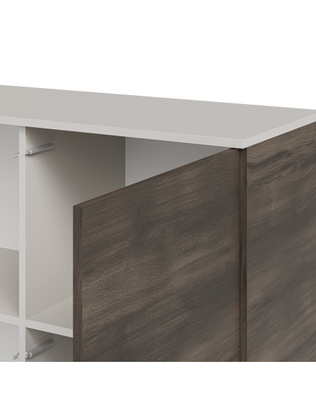 RANDOM 2 KM-2 komoda kaszmir / orzech / czarny (2p 1szt)