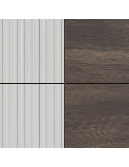 RANDOM 2 KM-2 komoda kaszmir / orzech / czarny (2p 1szt)