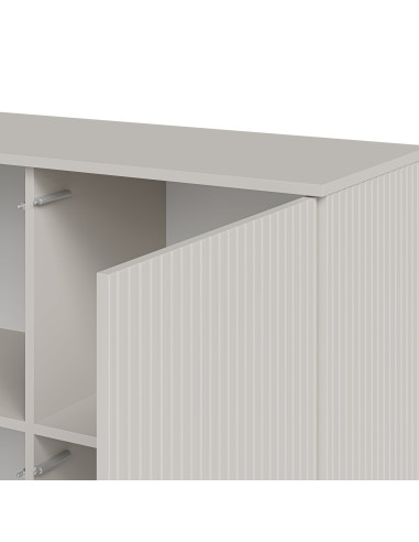 RANDOM 2 KM-2 komoda kaszmir / orzech / czarny (2p 1szt)