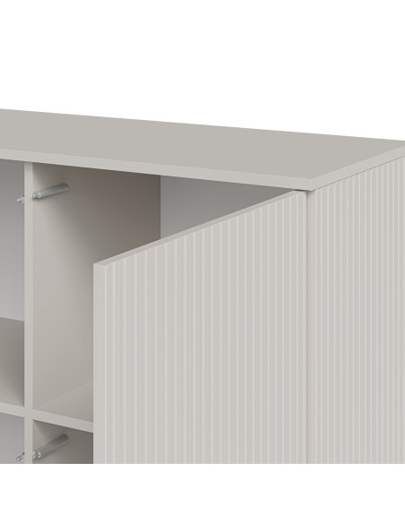 RANDOM 2 KM-2 komoda kaszmir / orzech / czarny (2p 1szt)