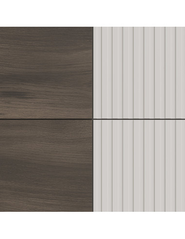 RANDOM 2 KM-2 komoda kaszmir / orzech / czarny (2p 1szt)