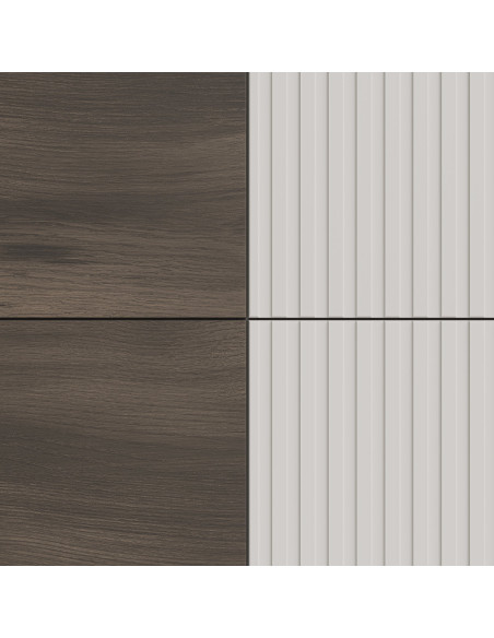 RANDOM 2 KM-2 komoda kaszmir / orzech / czarny (2p 1szt)