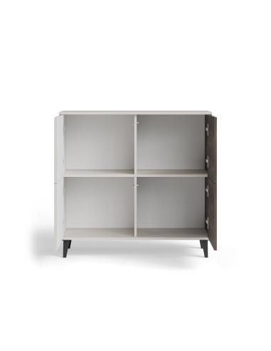 RANDOM 2 KM-2 komoda kaszmir / orzech / czarny (2p 1szt)